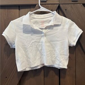 Chaps White Kids Polo Shirt